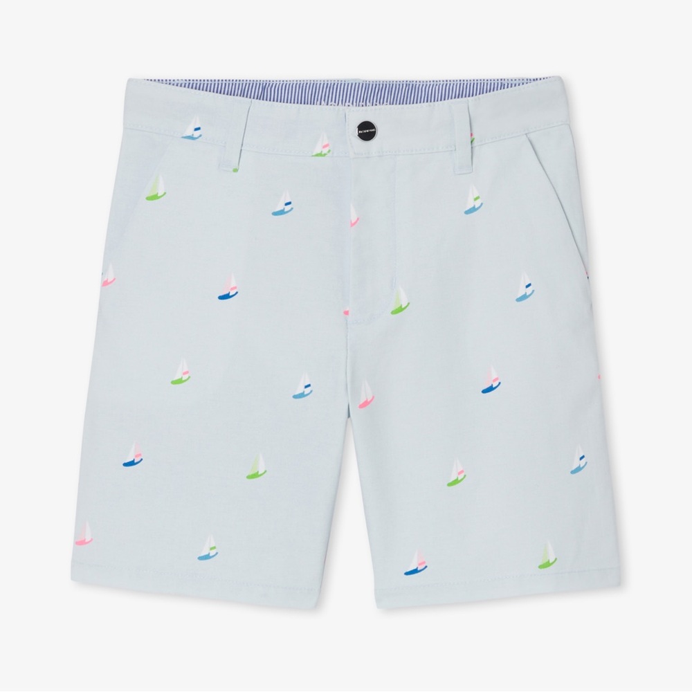 🇫🇷 Jacadi Pastel Sailboat Patterned Shorts